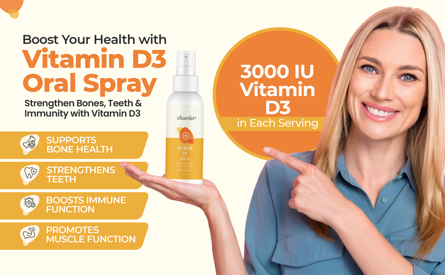 Vitamin D3 Oral Spray | 100 Servings