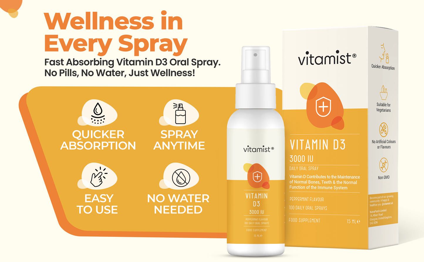 Vitamin D3 Oral Spray | 100 Servings