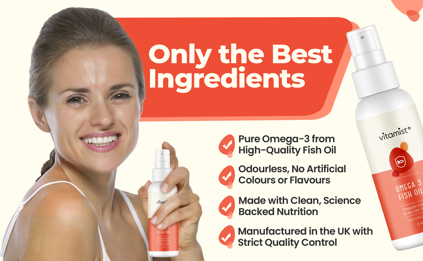 Omega 3 Fish Oil Oral Spray | 100 Servings