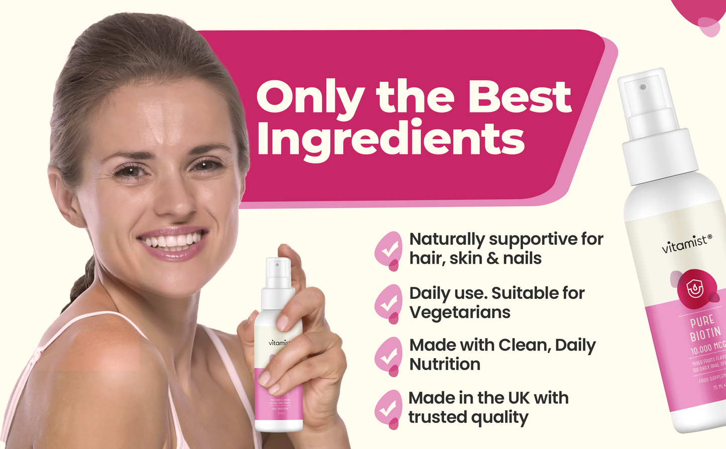 Pure Biotin Oral Spray | 100 Servings