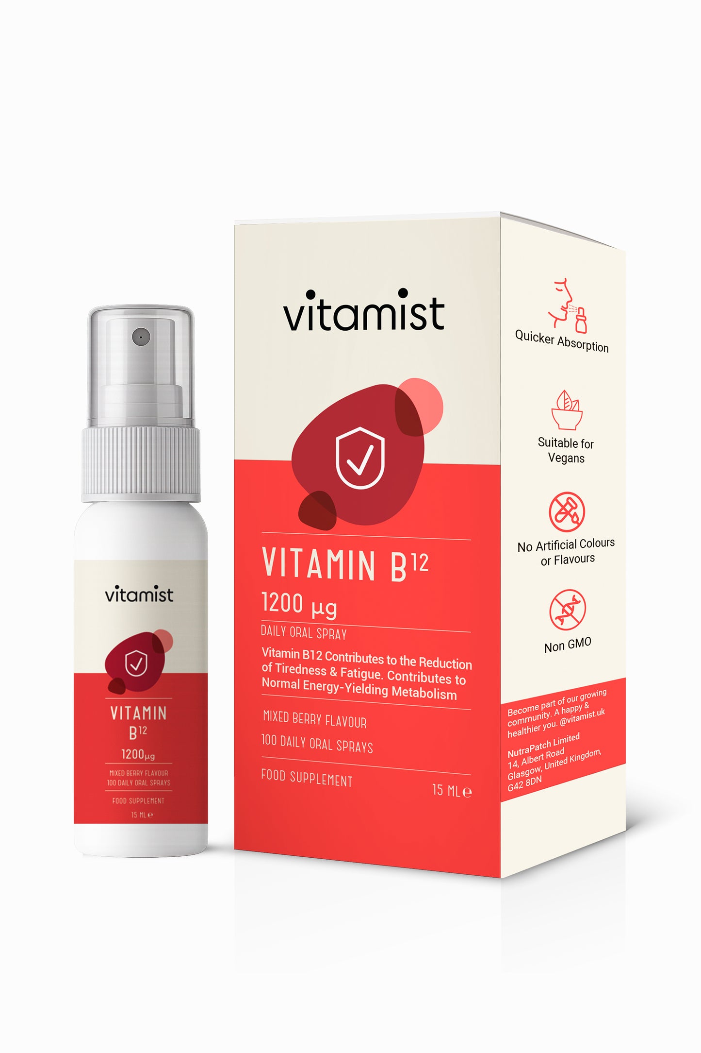 Vitamin B12 Oral Spray | 100 Servings, 15ml