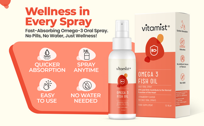 Omega 3 Fish Oil Oral Spray | 100 Servings