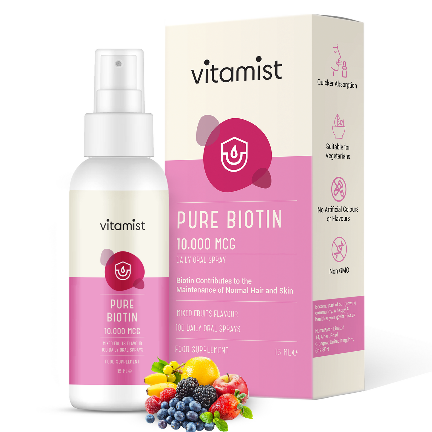 Pure Biotin Oral Spray | 100 Servings